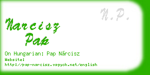 narcisz pap business card