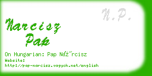 narcisz pap business card